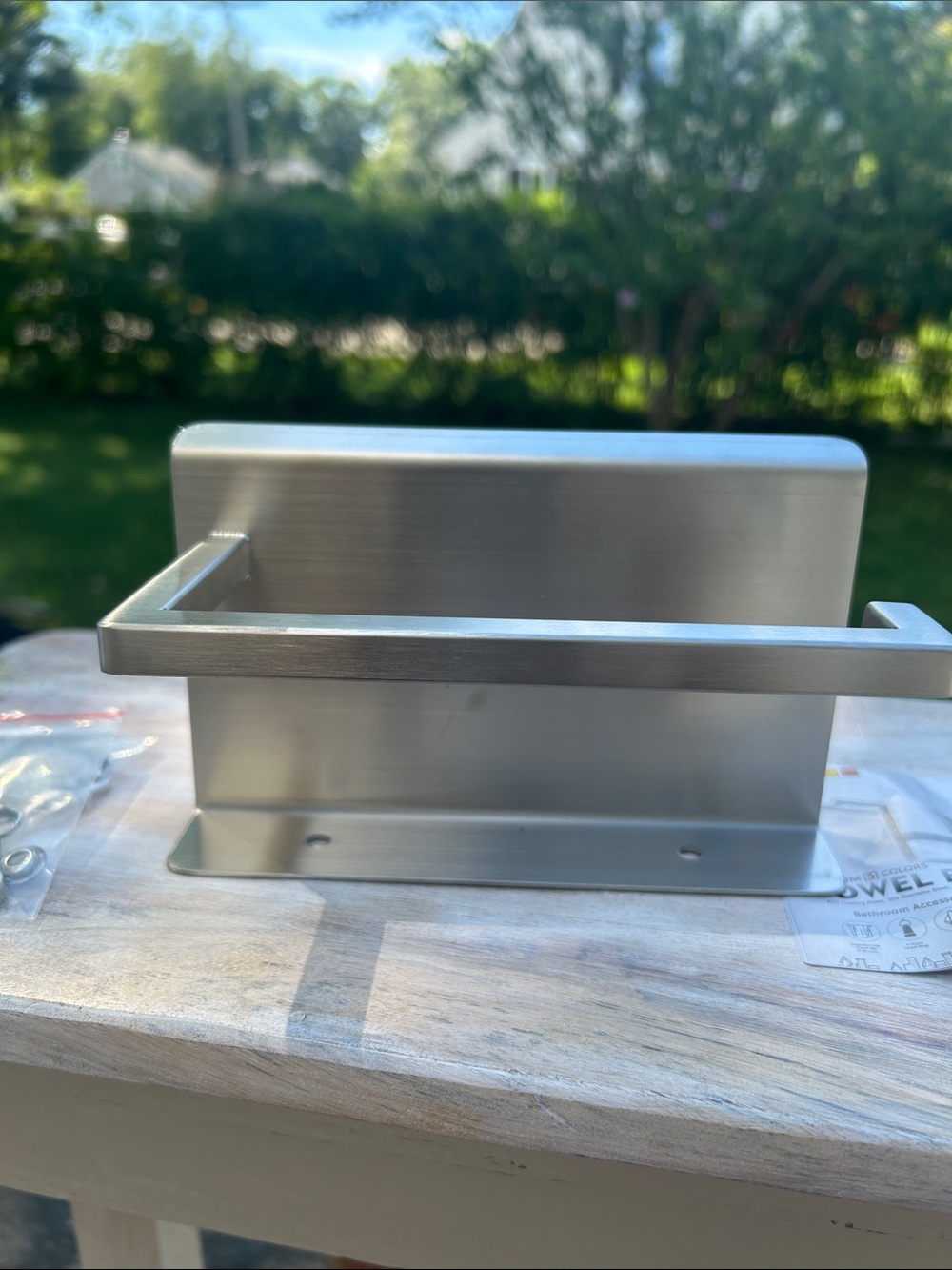 JQK Brushed nickel stainless steel toilet paper holder